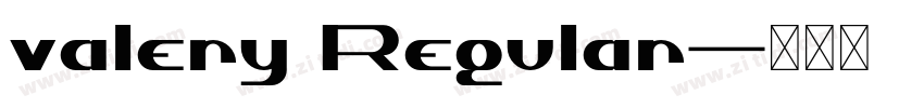 valery Regular字体转换